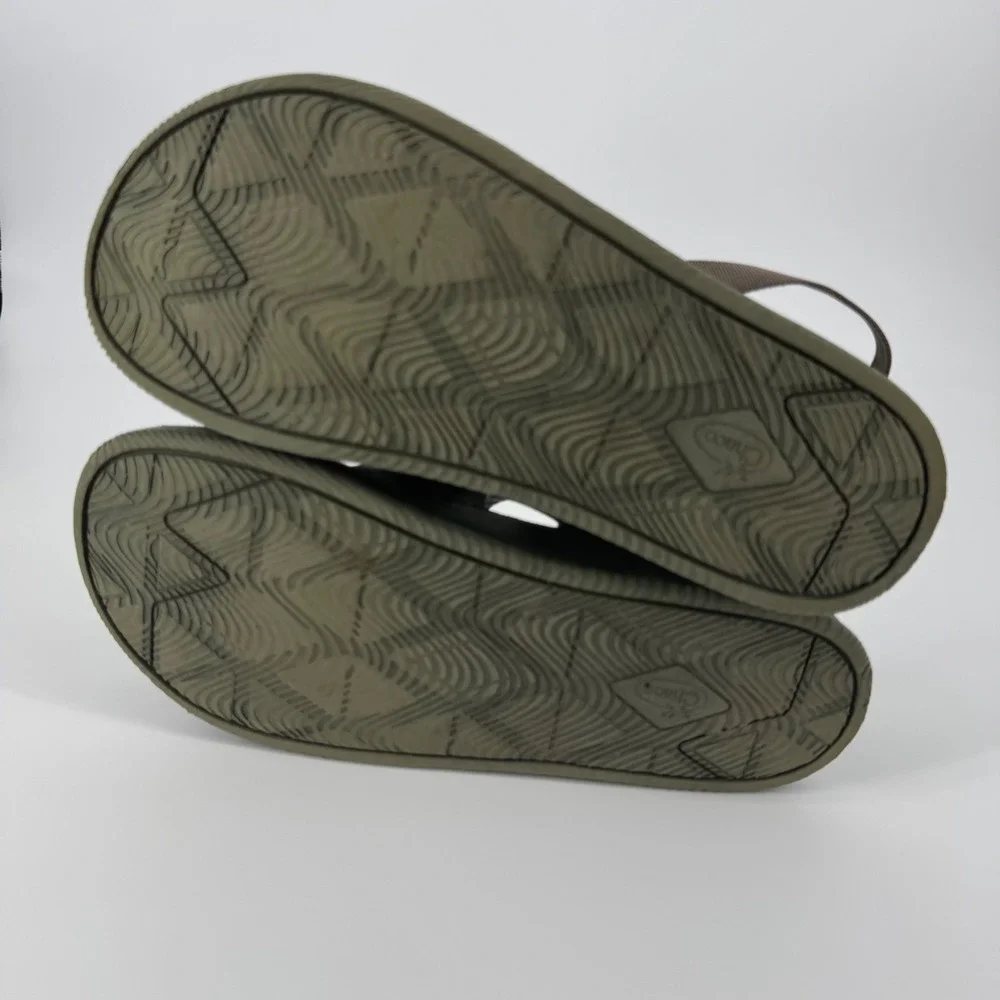Chaco Chillos Sport Men 14 Olive Green‎ Adjustable Strap Recovery Sandal